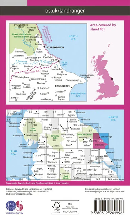OS Landranger - 100 - Malton & Pickering, Helmsley & Easingwold