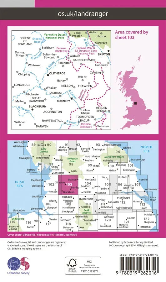 OS Landranger - 102 - Preston & Blackpool, Lytham