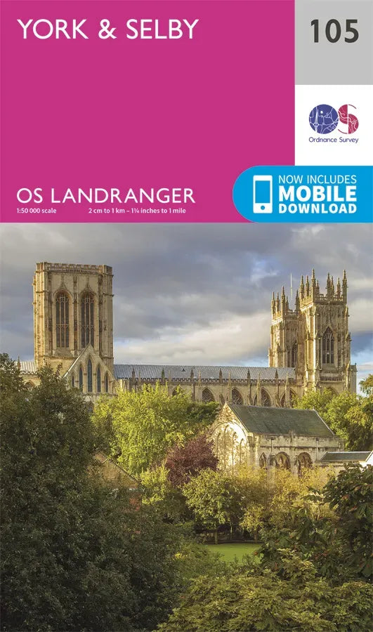 OS Landranger - 104 - Leeds & Bradford, Harrogate & Ilkley