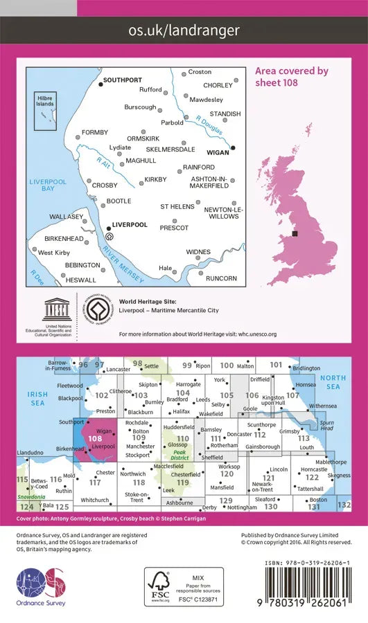 OS Landranger - 107 - Kingston upon Hull, Beverley & Driffield