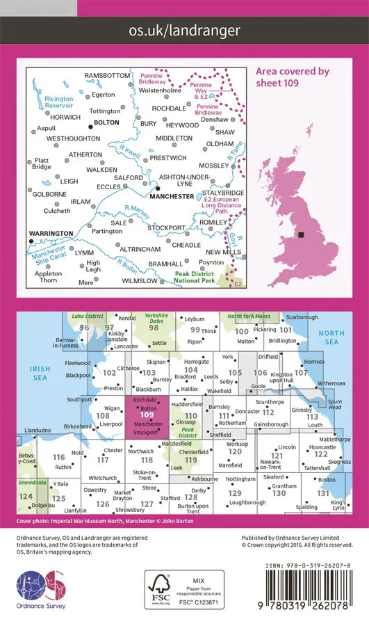 OS Landranger - 108 - Liverpool, Southport & Wigan