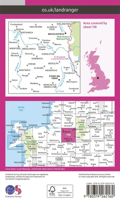 OS Landranger - 117 - Chester & Wrexham, Ellesmere Port