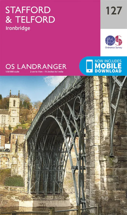 OS Landranger - 127 - Stafford & Telford, Ironbridge