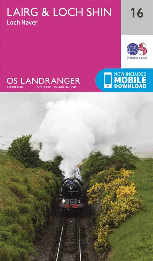 OS Landranger - 16 - Lairg & Loch Shin, Loch Naver