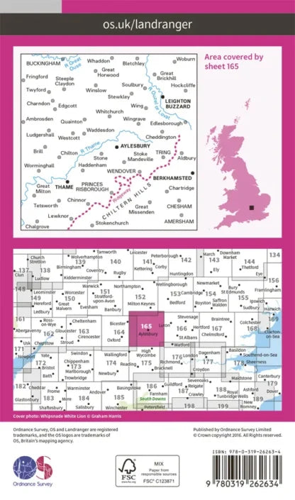 OS Landranger - 165 - Aylesbury, Leighton Buzzard