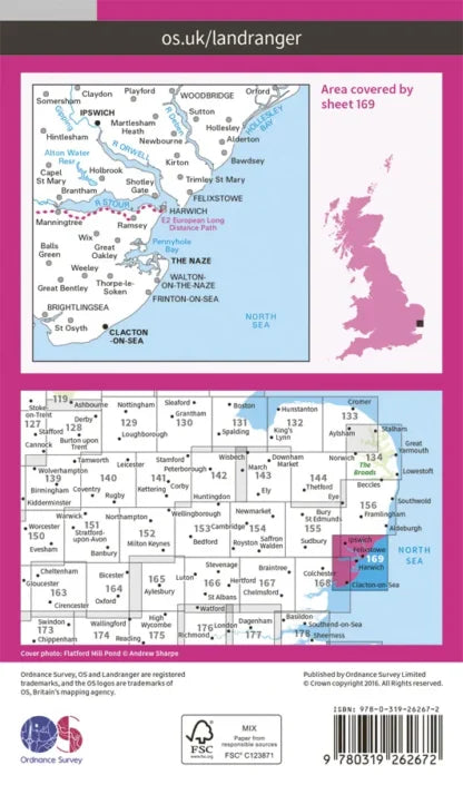 OS Landranger - 169 - Ipswich, The Naze