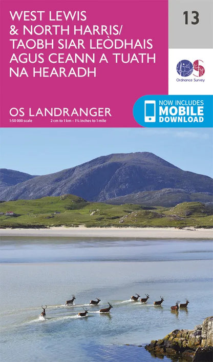 OS Landranger - 13 - West Lewis & North Harris
