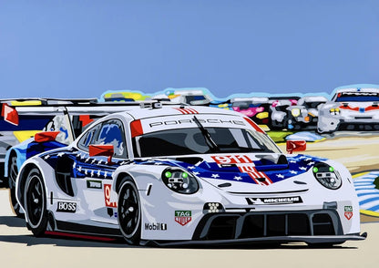 Sebring Porsche RSR. Fine Art Giclee Ltd Ed Print.