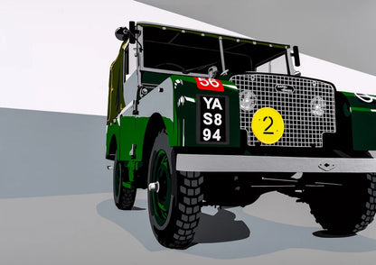 Series 1 Land Rover. Fine Art Giclee Ltd Ed Print.