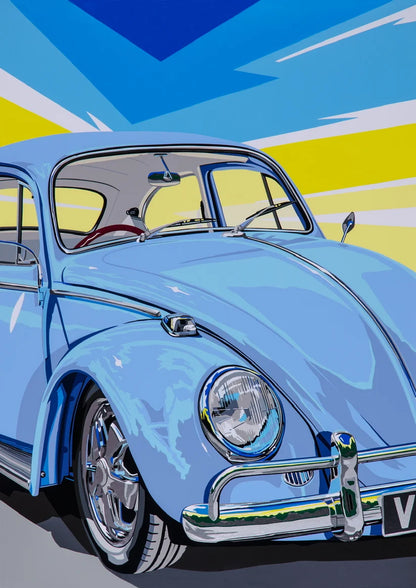 So-Cal Beetle. Fine Art Giclee Ltd Ed Print.