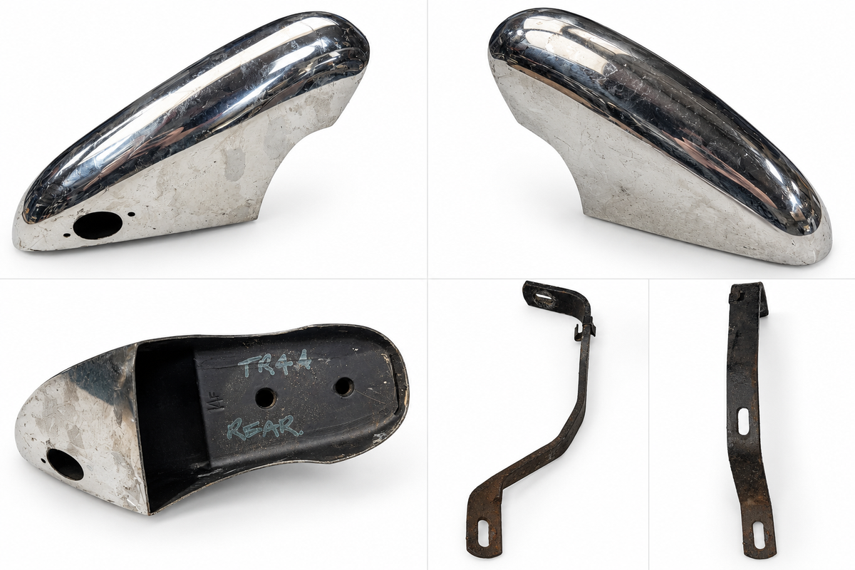 TR4 / TR4A Chrome Bumper Overrider – Used