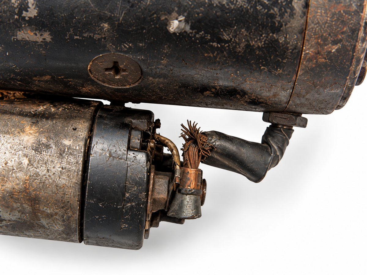 Triumph TR4 Starter Motor with Solenoid – Used