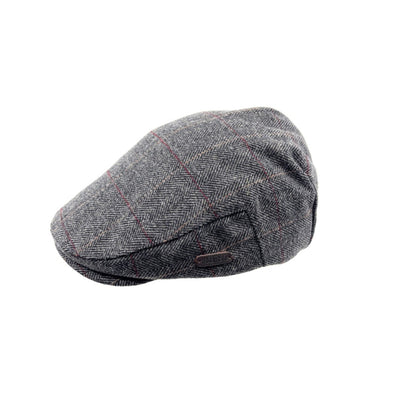 Tweed Flat Cap - Grey Window Pane