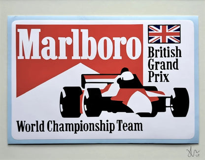 Vinyl (hand-cut) Stickers: British Grand Prix
