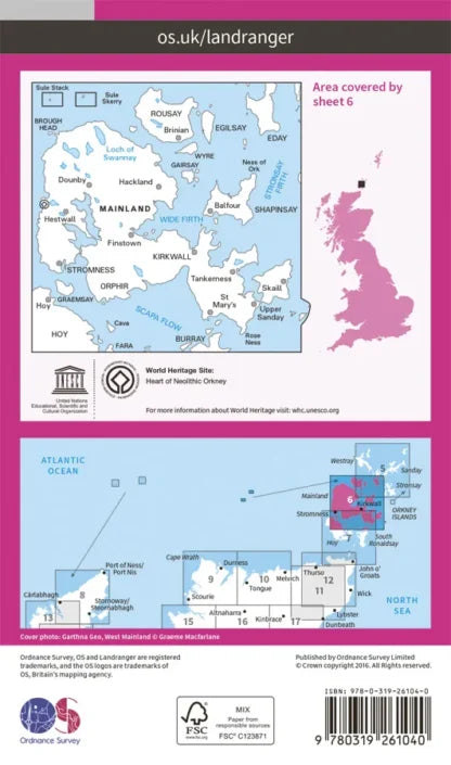 OS Landranger - 6 - Orkney – Mainland