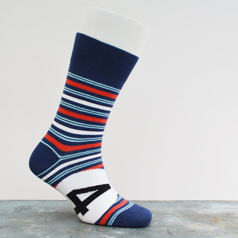Motoring Leg-Ends Socks - Racing stripe