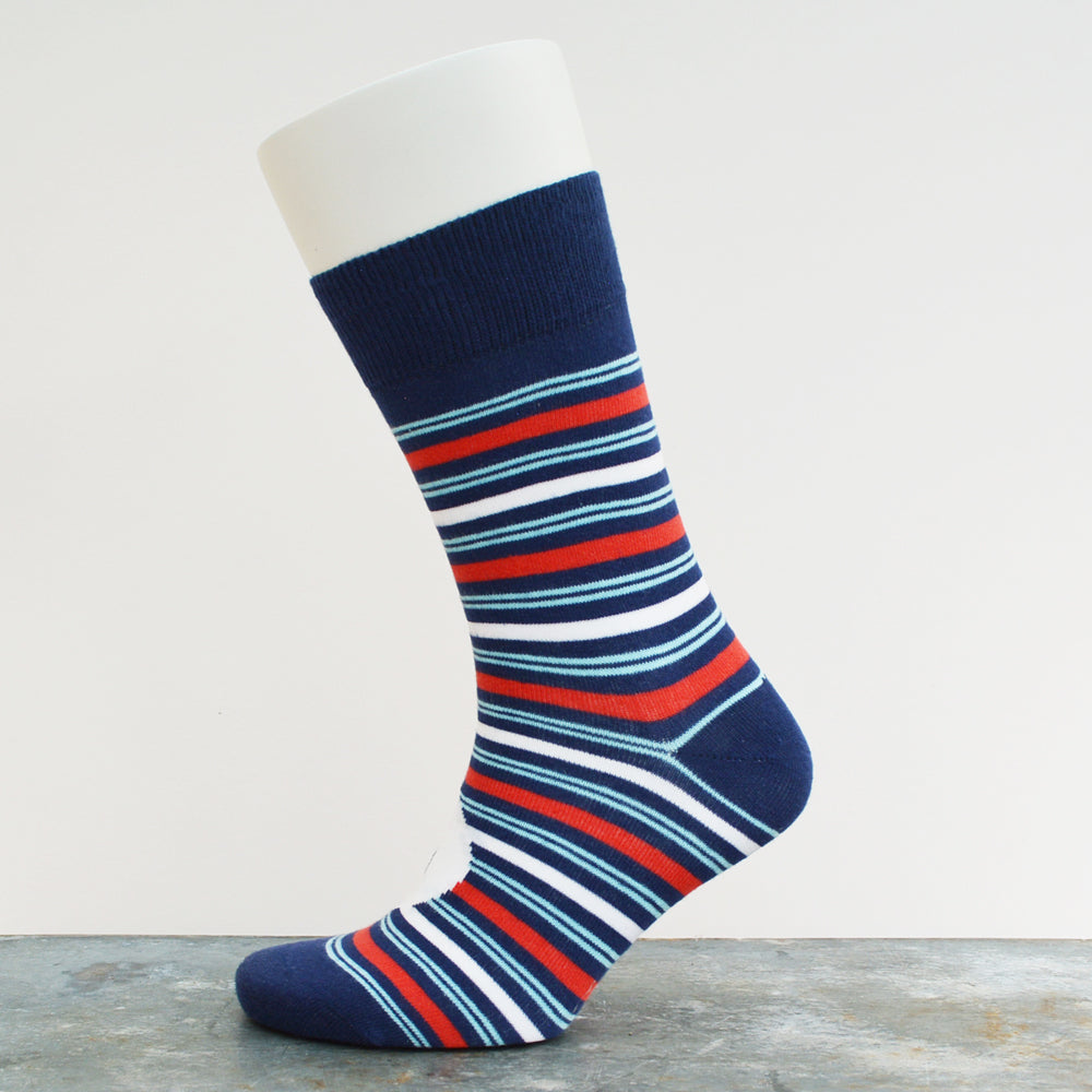 Motoring Leg-Ends Socks - Racing stripe