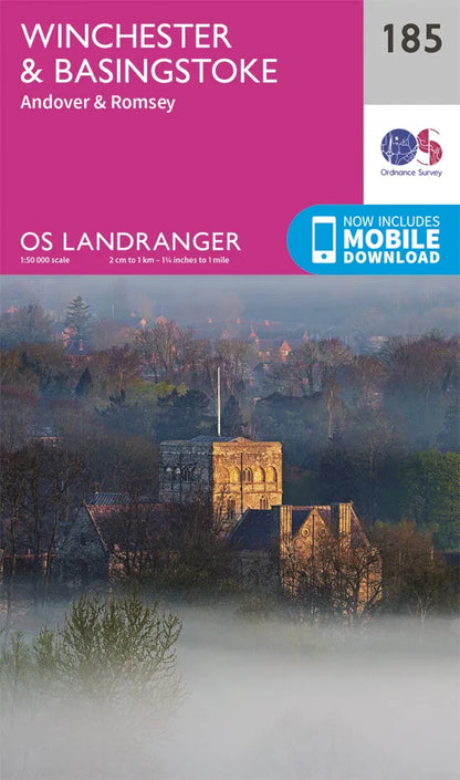 OS Landranger - 185 - Winchester & Basingstoke