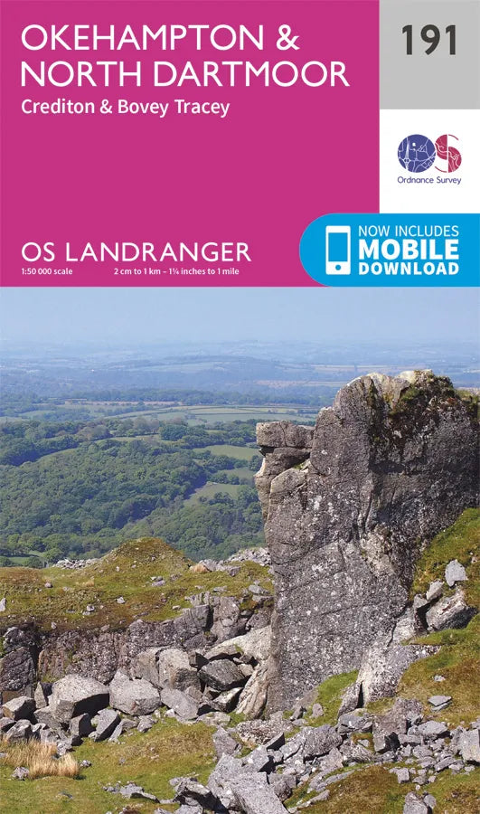 OS Landranger - 191 - Okehampton & North Dartmoor