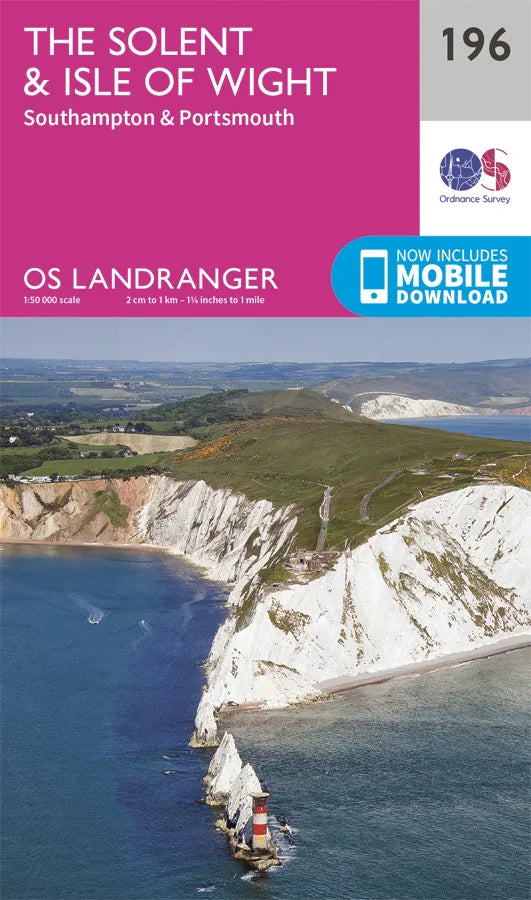 OS Landranger - 196 The Solent & IOW, Southampton