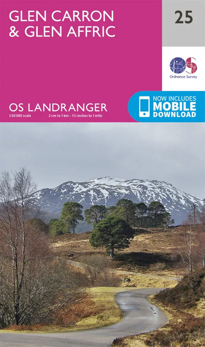 OS Landranger - 25 - Glen Carron & Glen Affric