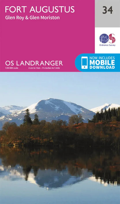 OS Landranger - 34 - Fort Augustus, Glen Albyn & Glen Roy