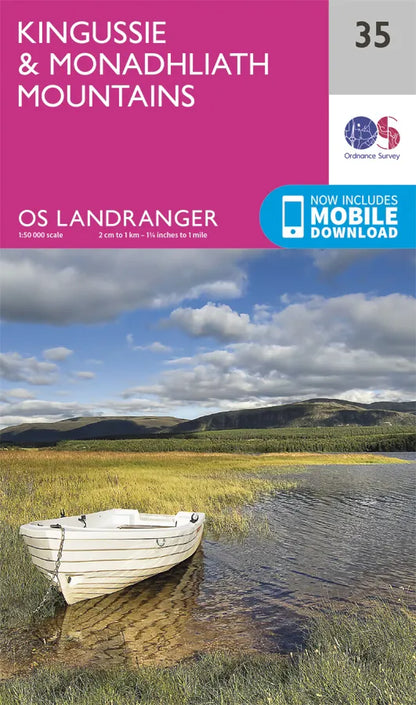 OS Landranger - 35 - Kingussie & Monadhliath Mountain
