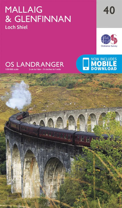 OS Landranger - 40 - Mallaig & Glenfinnan, Loch Shiel