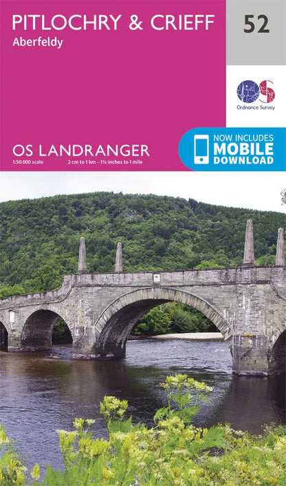 OS Landranger - 52 - Pitlochry & Crieff