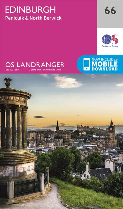 OS Landranger - 66 - Edinburgh, Penicuik & North Berwick
