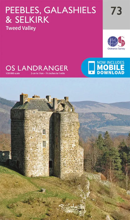 OS Landranger - 73 - Peebles, Galashiels & Selkirk, Tweed Valley