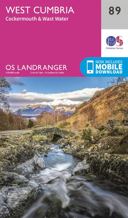 OS Landranger - 89 - West Cumbria, Cockermouth & Wast Water