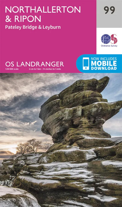 OS Landranger - 99 - Northallerton & Ripon, Pateley