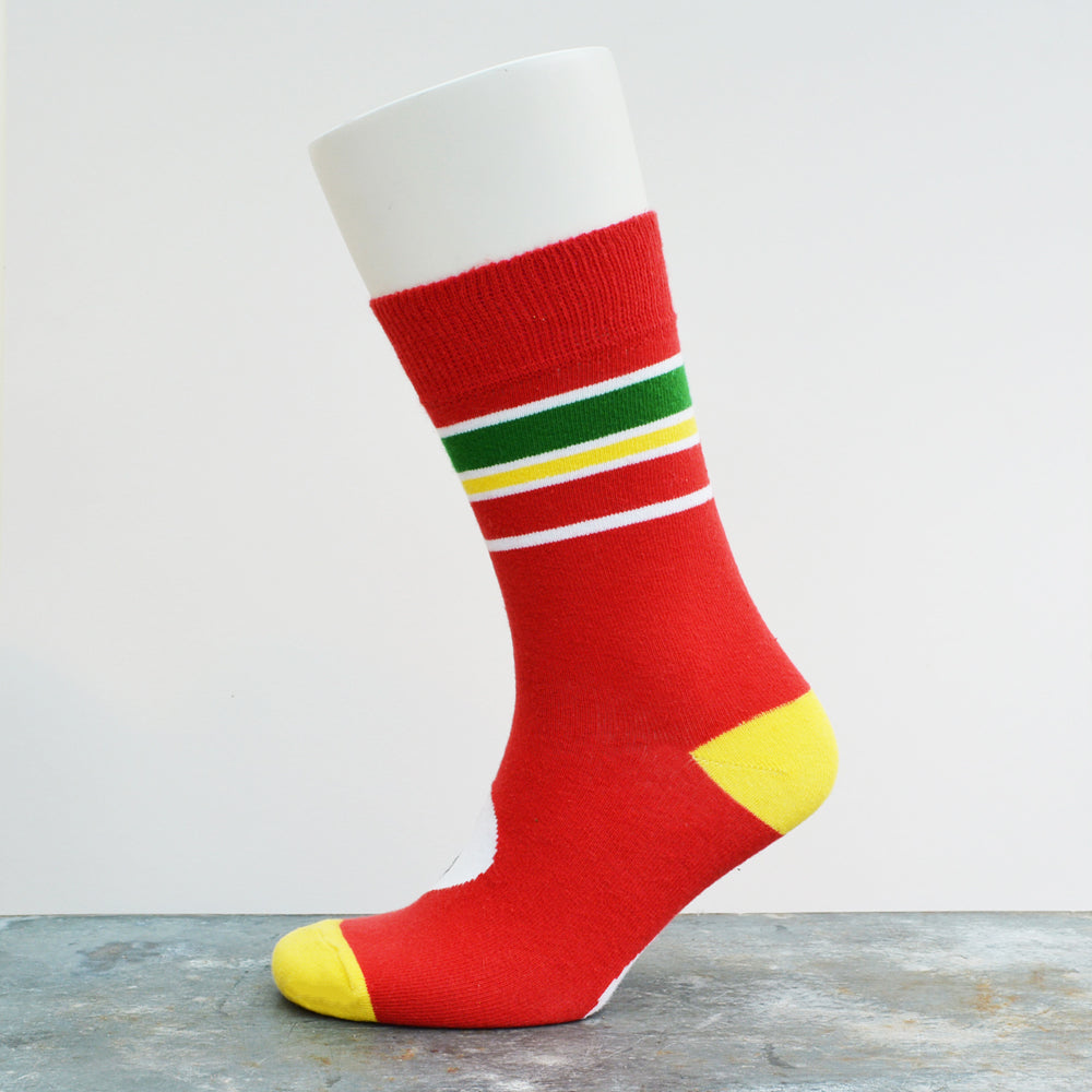 Motoring Leg-Ends Socks - Italian red