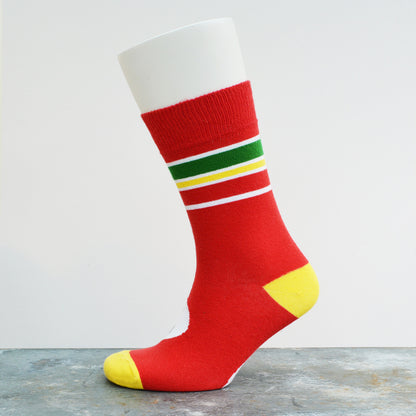 Motoring Leg-Ends Socks - Italian red