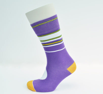 Motoring Leg-Ends Socks - Purple (Silk Cut)