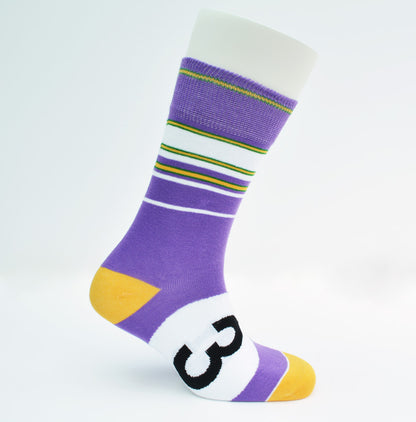 Motoring Leg-Ends Socks - Purple (Silk Cut)