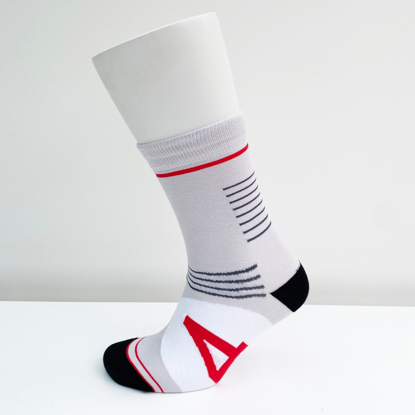 Motoring Leg-Ends Socks - Silver (Silver Arrows)