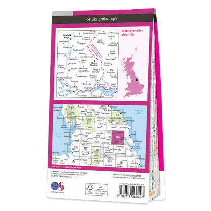 OS Landranger - 106 - Market Weighton, Goole & Stamford Bridge