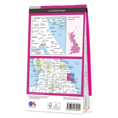 OS Landranger - 107 - Kingston Upon Hull, Beverley & Driffield