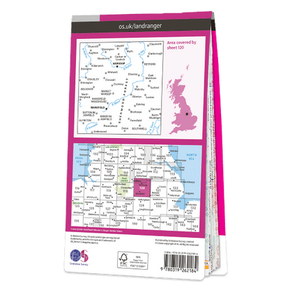 OS Landranger - 120 - Mansfield & Worksop, Sherwood Forest