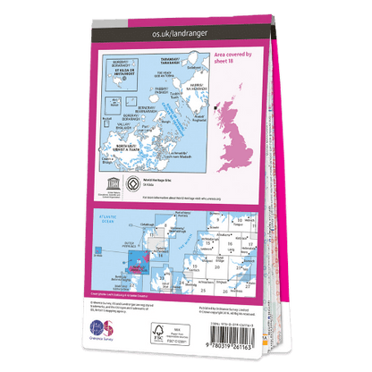 OS Landranger - 018 - Sound of Harris, North Uist, Taransay & St Kilda area