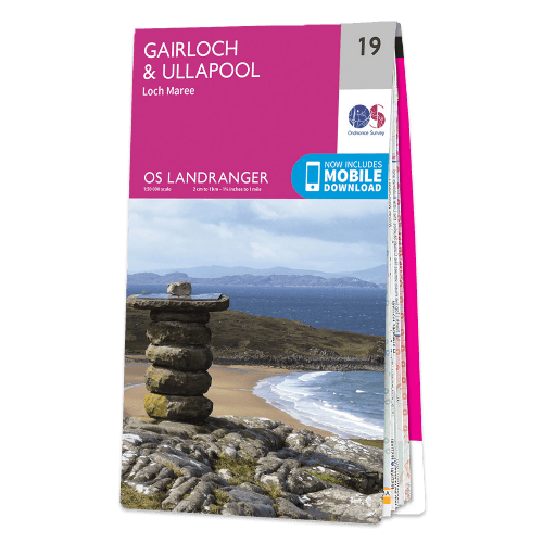 OS Landranger - 019 - Gairloch & Ullapool, Loch Maree area