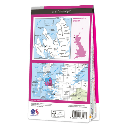 OS Landranger - 023 - North Skye, Dunvegan & Portree area