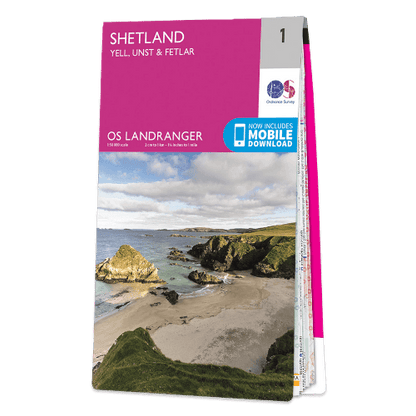 OS Landranger - 001 - Shetland – Yell, Unst And Fetlar