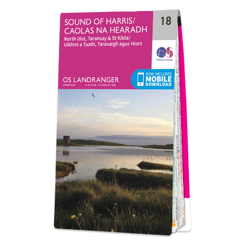 OS Landranger - 018 - Sound of Harris, North Uist, Taransay & St Kilda area