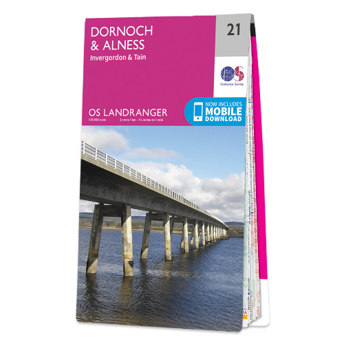 OS Landranger - 21 - Dornock & Alness, Invergordon & Tain area