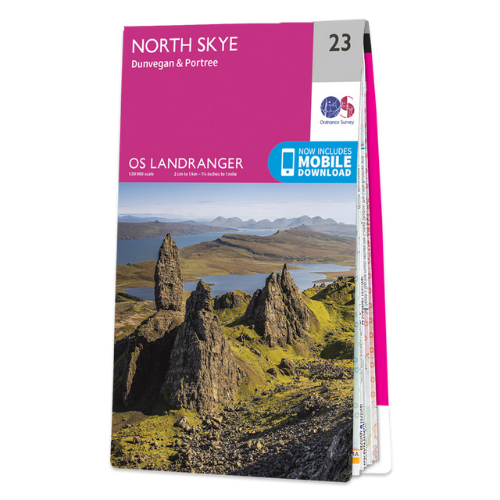 OS Landranger - 023 - North Skye, Dunvegan & Portree area