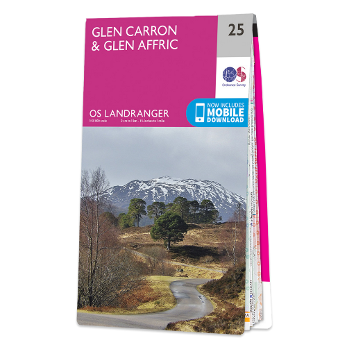 OS Landranger - 025 - Glen Carron & Glen Affric area