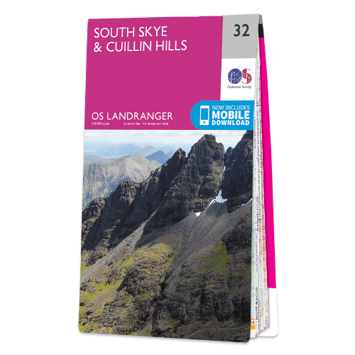 OS Landranger - 032 - South Skye & Cuillin Hills area